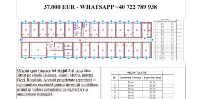 Cumparati tot etajul unui bloc in orasul Motru